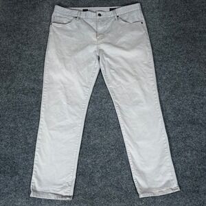 7 Diamonds Clifton Slim Straight Leg Pants Casual‎ Chino Grey 38x30